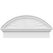 Ekena Millwork Segment Arch Sunburst Architectural Grade PVC Combination Pediment, 28"W x 13-7/8"H x 2-3/4"P PEDPC028X140SEG01 - alternate 5